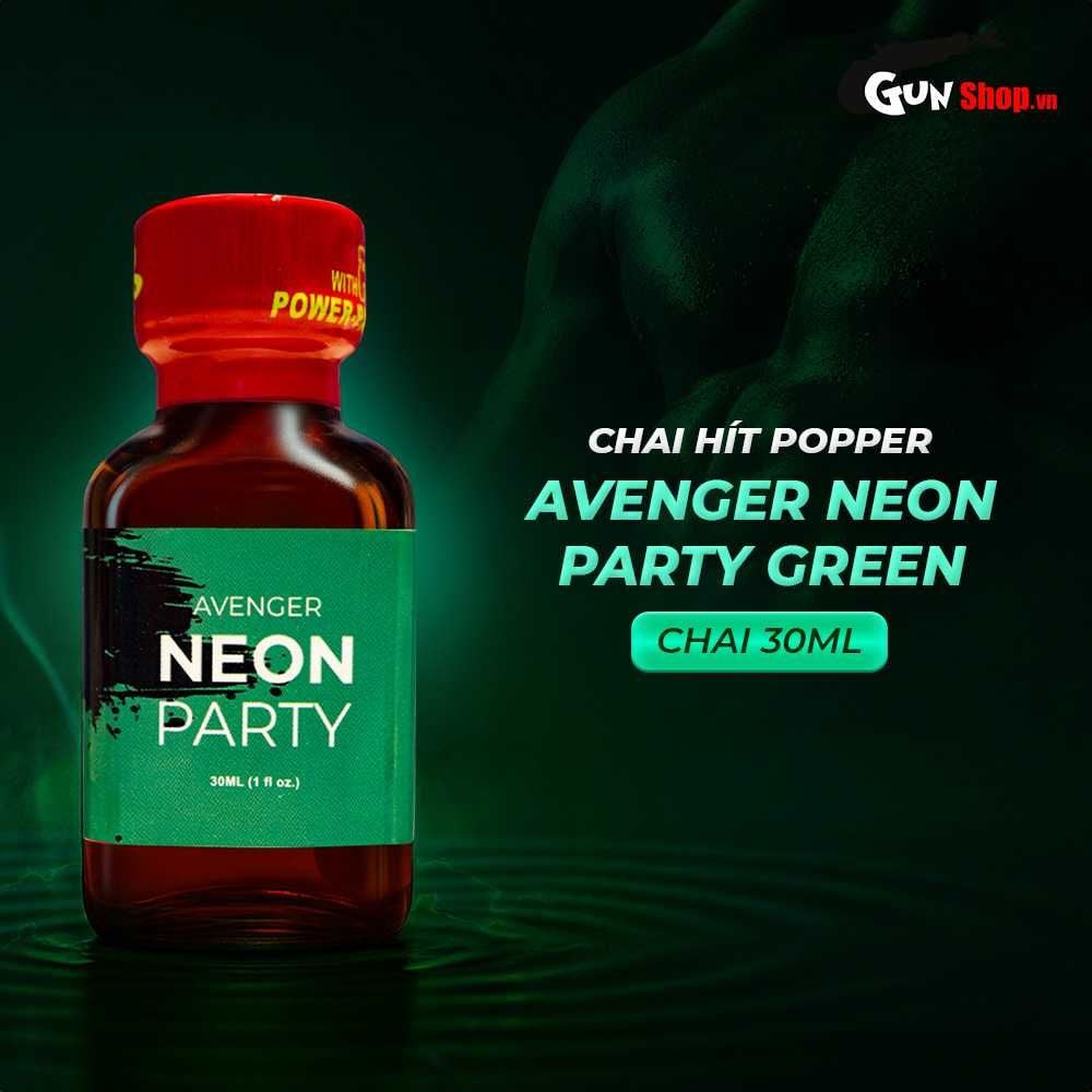 Popper PWD Avenger Neon Party Green 30ml - Chai hít tăng khoái cảm