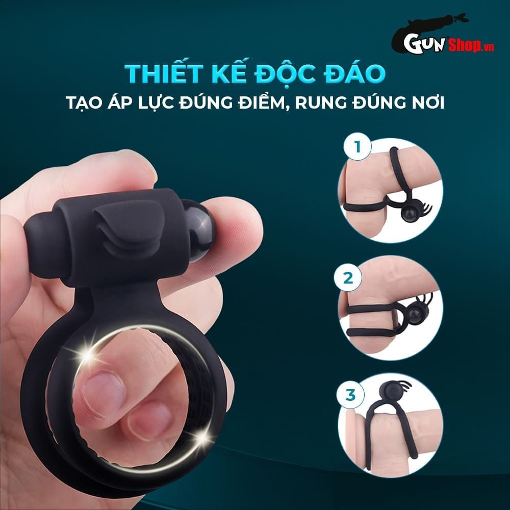 Vòng rung đôi S-Hande Crawler đeo dương vật nhiều gai nổi tăng khoái cảm