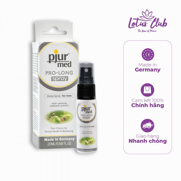 Chai xịt Pjur Med Prolong 20ml của Đức kéo dài thời gian chống xuất tinh sớm