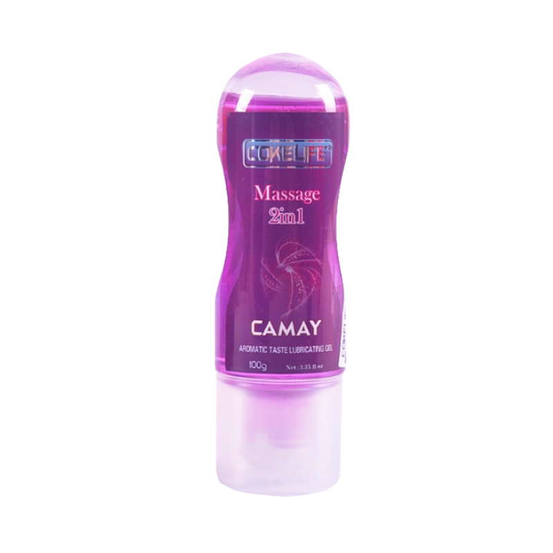 Gel bôi trơn massage hương camay - Cokelife tím - Chai 100ml