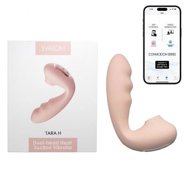 Svakom Tara H máy massage âm đạo 2 đầu rung hút sưởi ấm điều khiển qua app