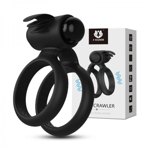 Vòng rung đôi S-Hande Crawler đeo dương vật nhiều gai nổi tăng khoái cảm