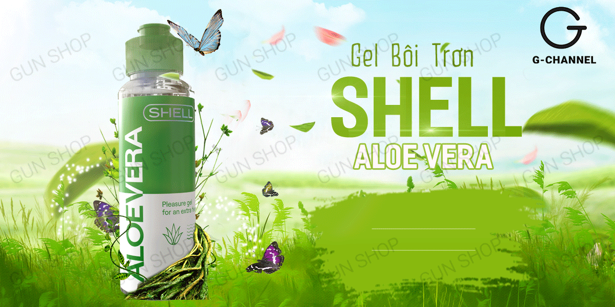 Gel bôi trơn lô hội Shell Aloe Vera an toàn dịu nhẹ 100ml