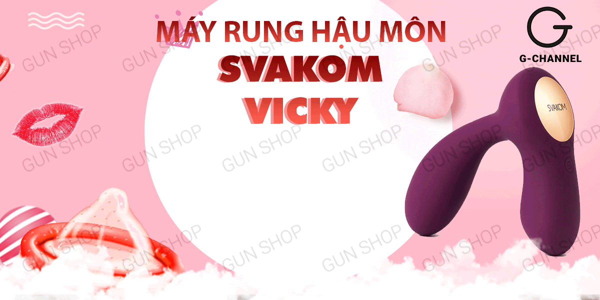 Máy rung hậu môn Svakom Vicky 35 tần số rung mạnh sạc điện