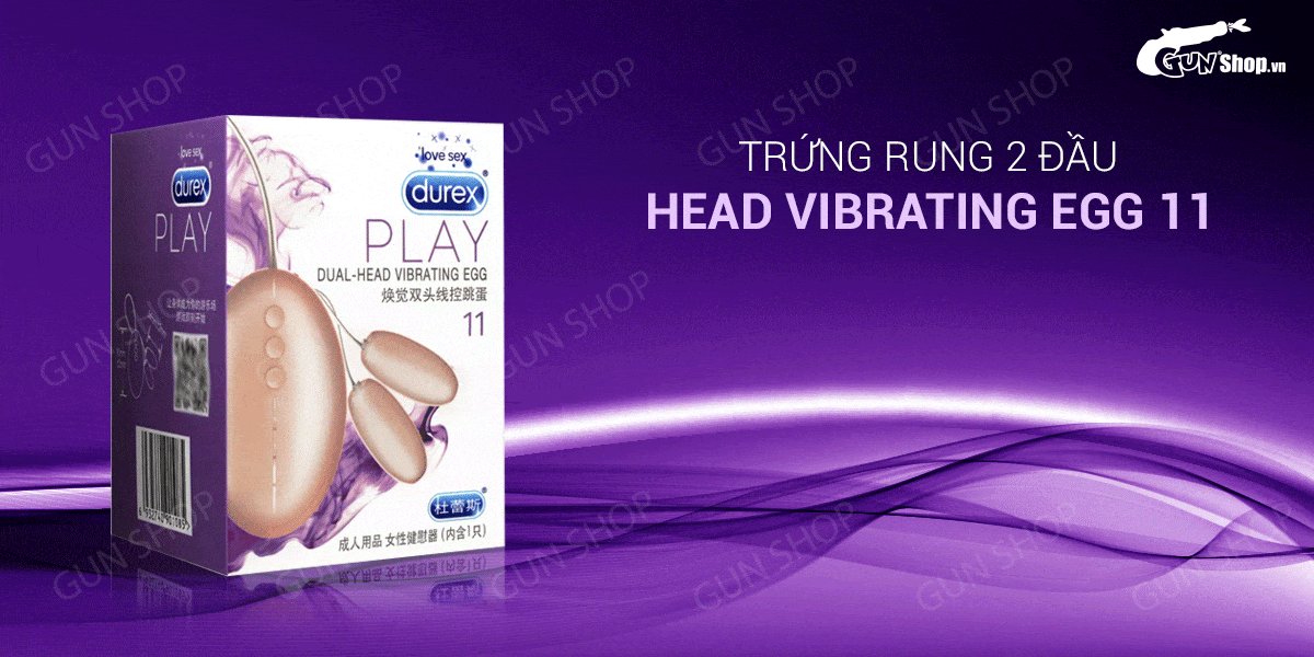 Trứng rung 2 đầu Durex Play Dual 12 chế độ rung mới mạnh mẽ