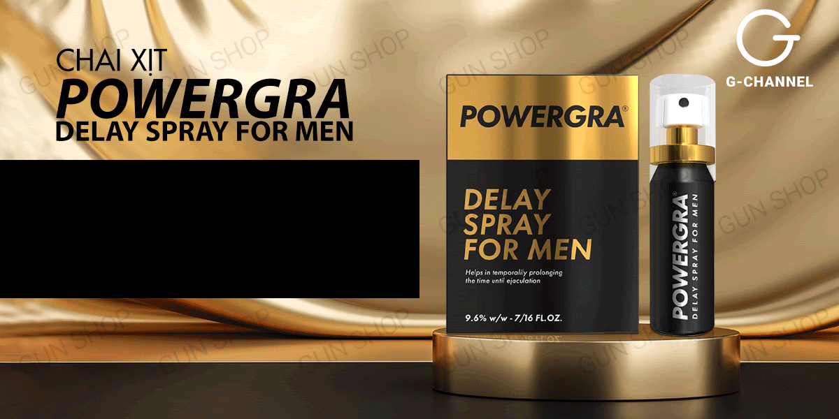 Chai xịt Powergra Mỹ 13ml Kéo dài thời gian Quan hệ Tăng khoái cảm