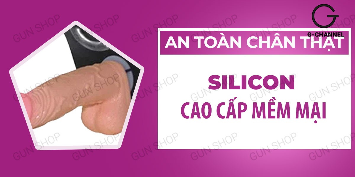 Dương vật giả rung dây đeo Baile Vibra silicon mềm rung mạnh kích thích