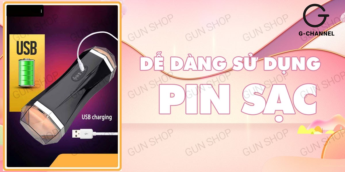 âm đạo giả đa năng jiuai 2 đầu sạc điện rung mạnh cao cấp bán chạy