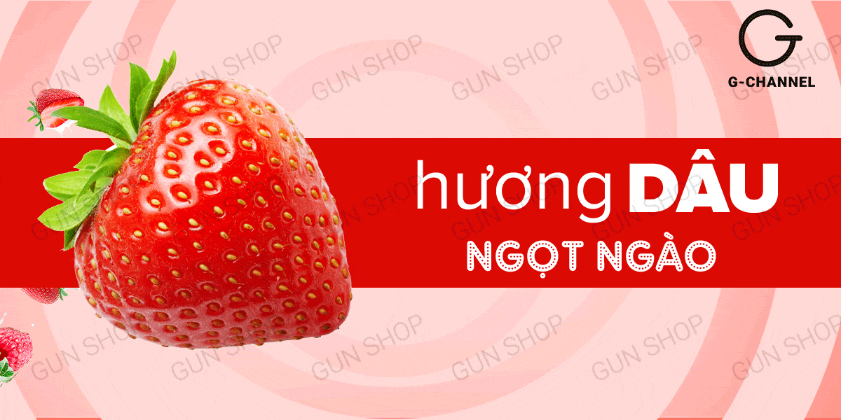 Gel Love Kiss bôi trơn hương dâu 100ml quyến rũ thơm ngọt nâng cảm xúc