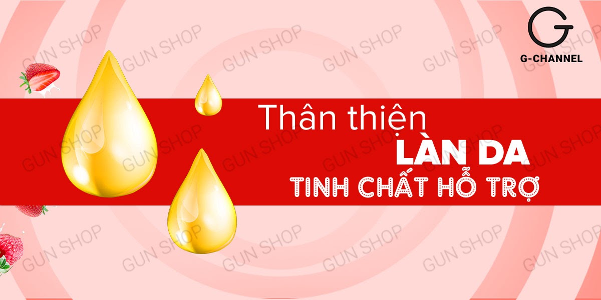Gel Love Kiss bôi trơn hương dâu 100ml quyến rũ thơm ngọt nâng cảm xúc