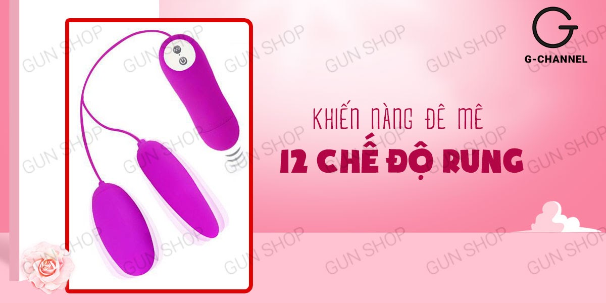 Trứng rung 2 đầu pin 12 chế độ đa năng - Pretty Love Irma hot Trứng rung 2 đầu pin 12 chế độ đa năng - Pretty Love Irma hot