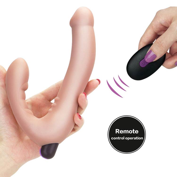 Dương vật giả 2 đầu Lovetoy Ijoy siêu mềm 10 chế độ rung sạc điện tiện lợi