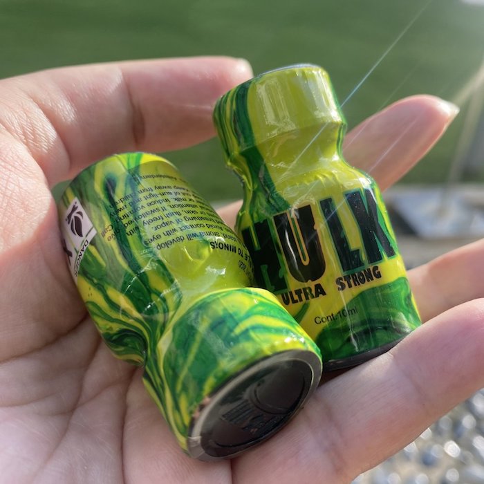Popper Hulk 10ml chính hãng Mỹ USA PWD chai hít dành cho Top Bot poppers Popper Hulk 10ml chính hãng Mỹ USA PWD chai hít dành cho Top Bot poppers