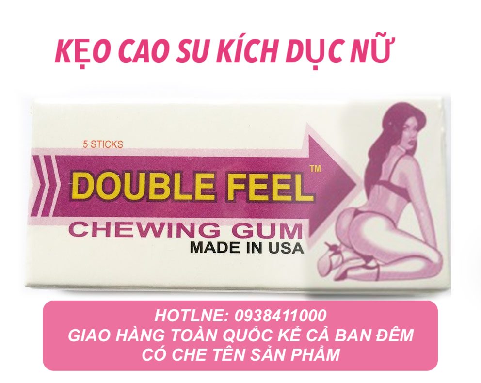  Giá sỉ Singum Double Feel Chewing Gum kẹo cao su kích dục nữ chính hãng Mỹ nhập khẩu