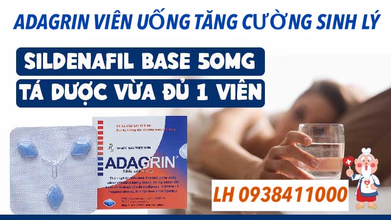 THUỐC Adagrin 50mg trị rối loạn cương dương THUỐC Adagrin 50mg trị rối loạn cương dương