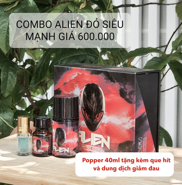 Popper Alien đỏ Limited Edition 40ml dành cho Top Bot chính hãng giá rẻ