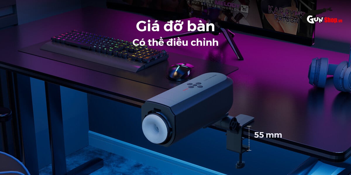 Lovense Solace âm đạo giả cao cấp kết nối app cảm ứng