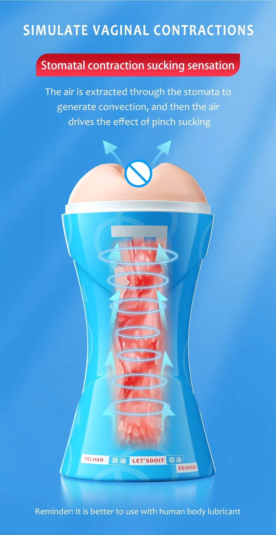 Âm đạo giả FeiHan hút chân không cốc tự sướng nam siêu thực