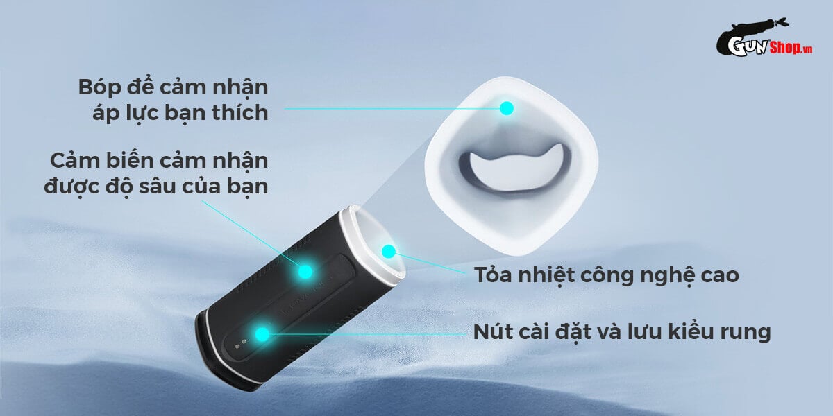 Âm đạo giả Lovense Calor – Điều khiển app, rung sưởi ấm công nghệ cao