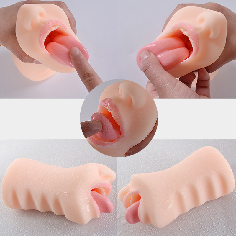 Âm đạo giả silicon hình miệng lưỡi liếm nguyên khối như thật giá rẻ