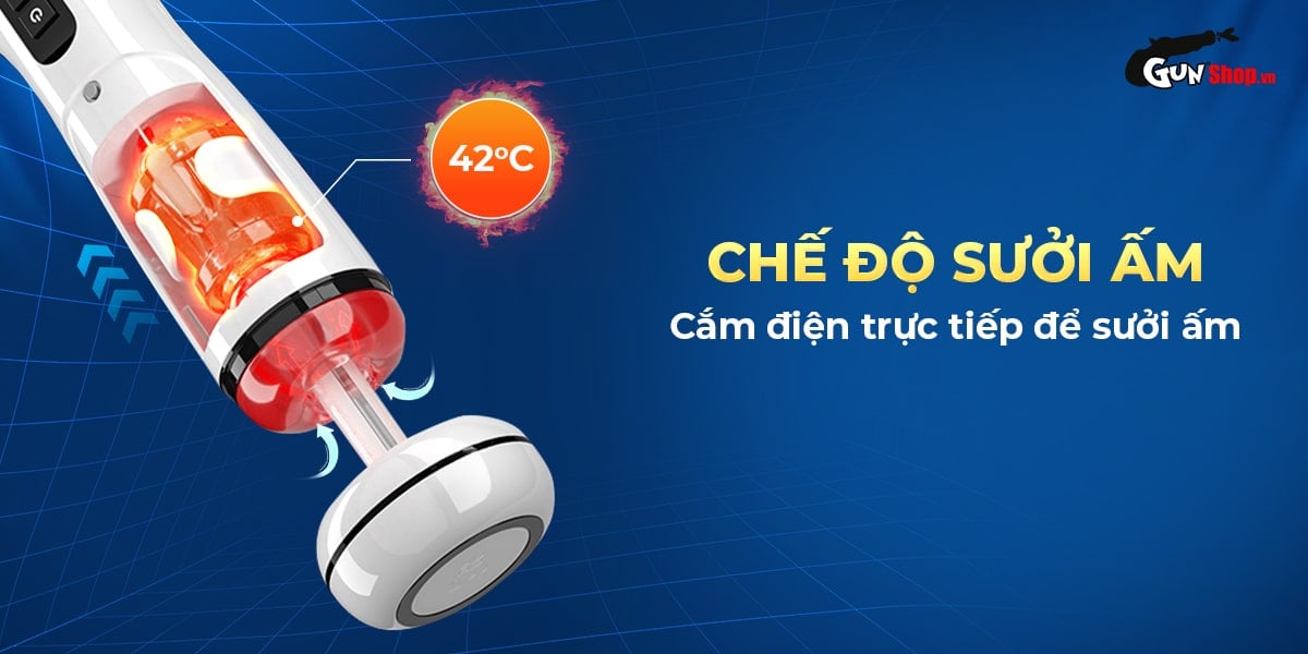 Âm đạo giả AierLe Space Warrior rung thụt co bóp 7 chế độ kích thích mạnh