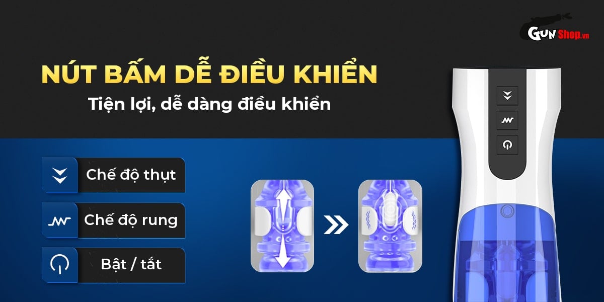 Âm đạo giả AierLe Space Warrior rung thụt co bóp 7 chế độ kích thích mạnh