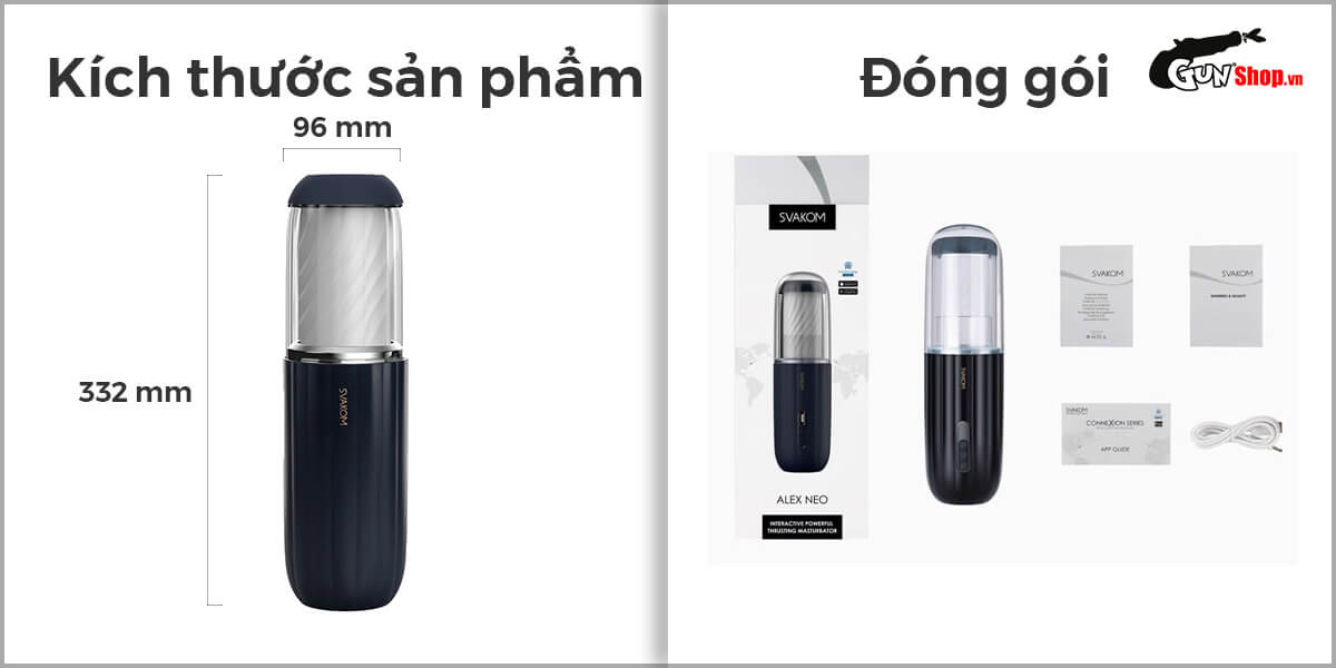 Âm đạo giả Svakom Alex Neo 2 – Rung thụt mạnh, đa năng, cải tiến mới