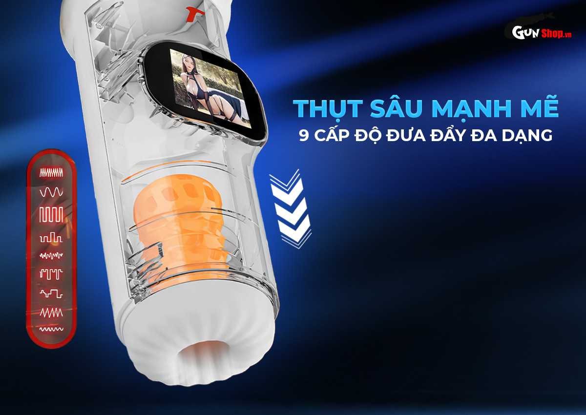 Âm đạo giả Yeain Tifforun UFO rung thụt phát nhiệt màn hình LED Âm đạo giả Yeain Tifforun UFO rung thụt phát nhiệt màn hình LED