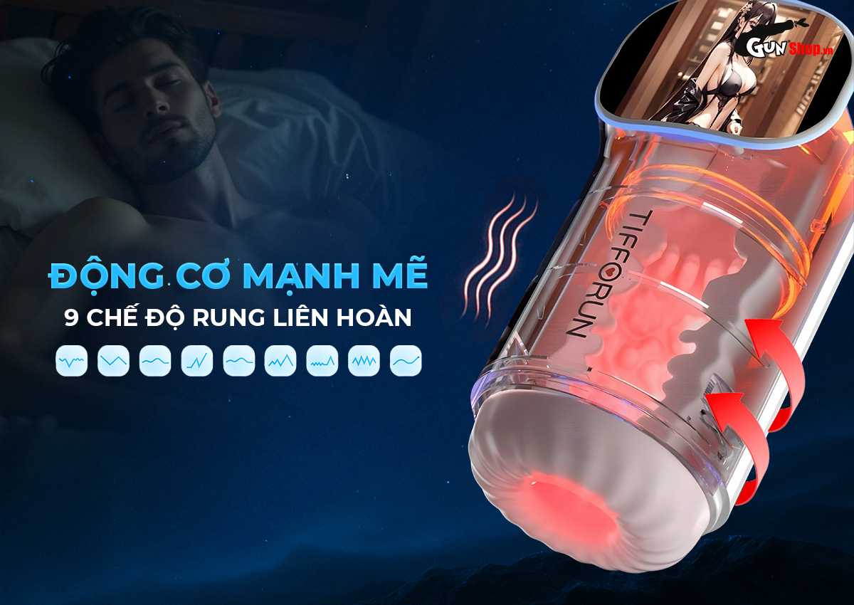 Âm đạo giả Yeain Tifforun UFO rung thụt phát nhiệt màn hình LED Âm đạo giả Yeain Tifforun UFO rung thụt phát nhiệt màn hình LED