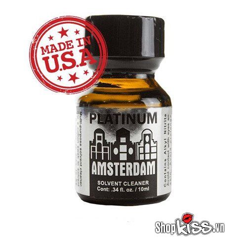 Amsterdam Platinum poppers 10ml - made in USA 7 Amsterdam Platinum poppers 10ml chính hãng tại USA