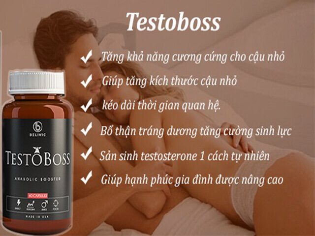  Địa chỉ bán Thuốc Testoboss chính hãng USA tăng cường sinh lý phái mạnh rất tốt giá sỉ