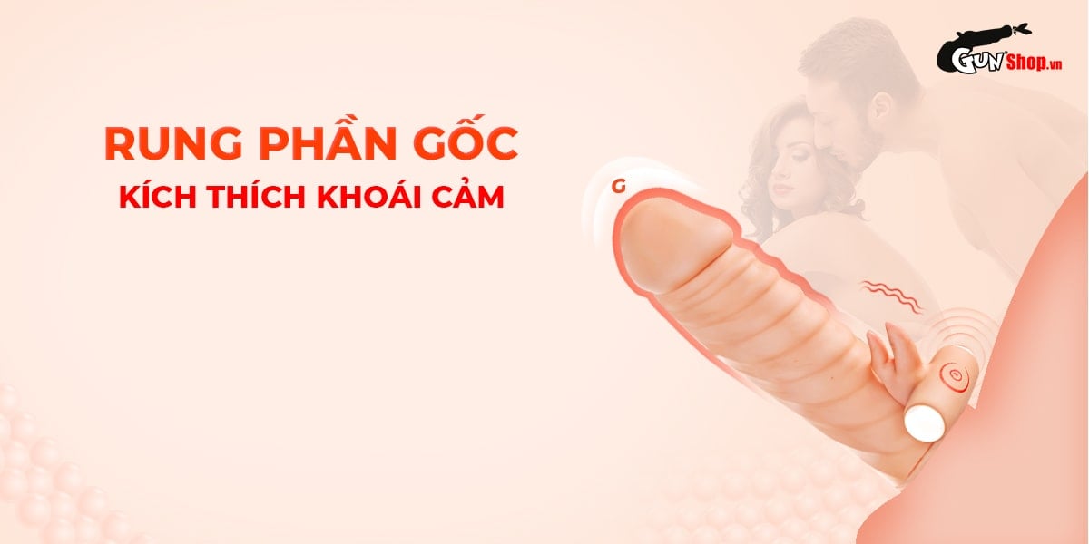 Bao cao su đôn rên Leten Thread Rhythm gân nổi rung mạnh kích thích đỉnh