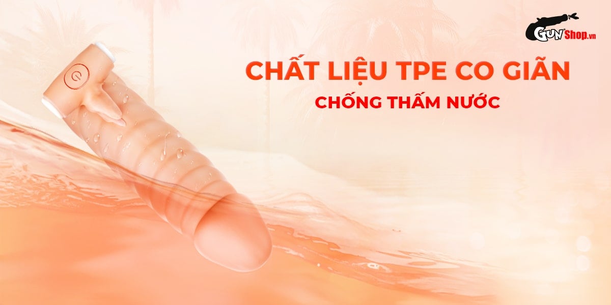 Bao cao su đôn rên Leten Thread Rhythm gân nổi rung mạnh kích thích đỉnh