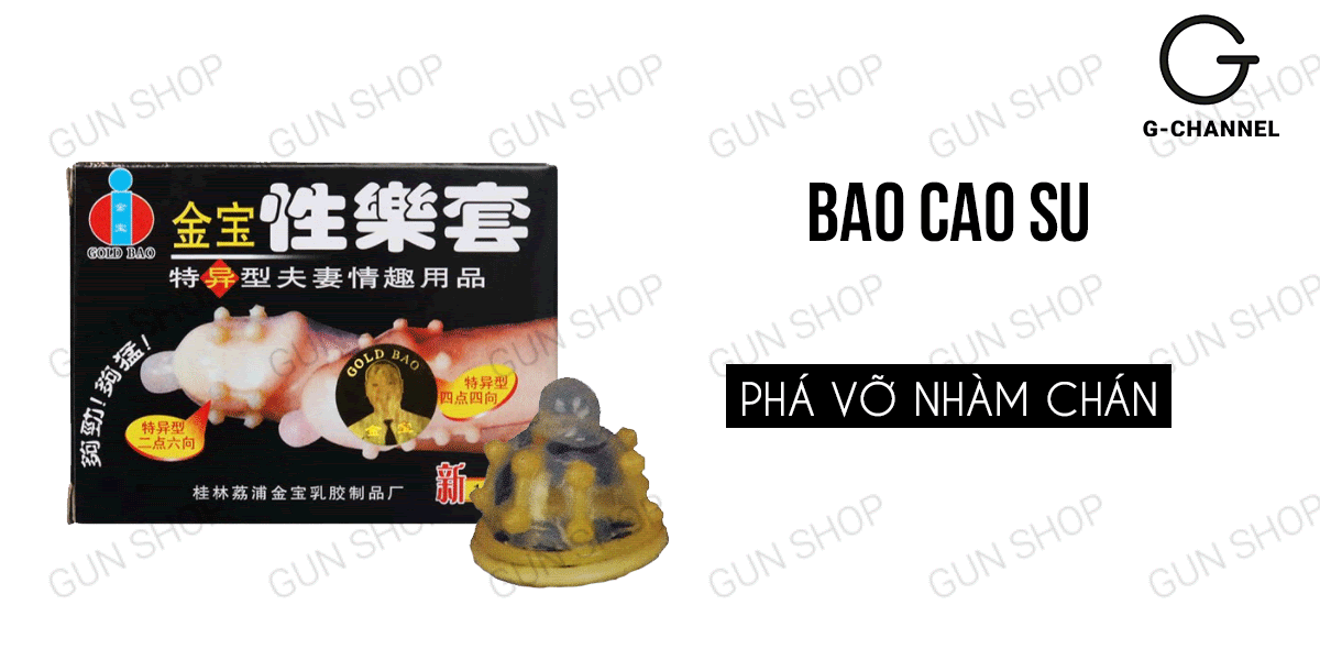 Bao cao su Gold - Gai và bi