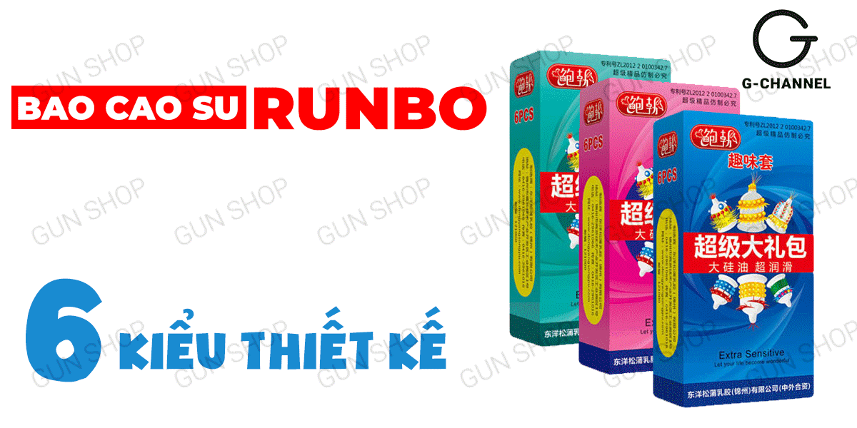 Bao cao su Runbo - Gân gai lớn