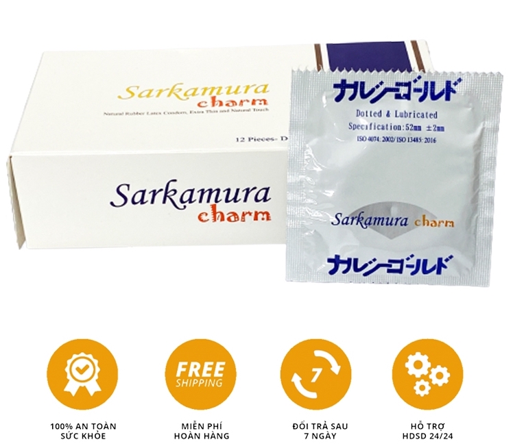 Bao cao su gai Sarkamura Charm Nhật Bản
