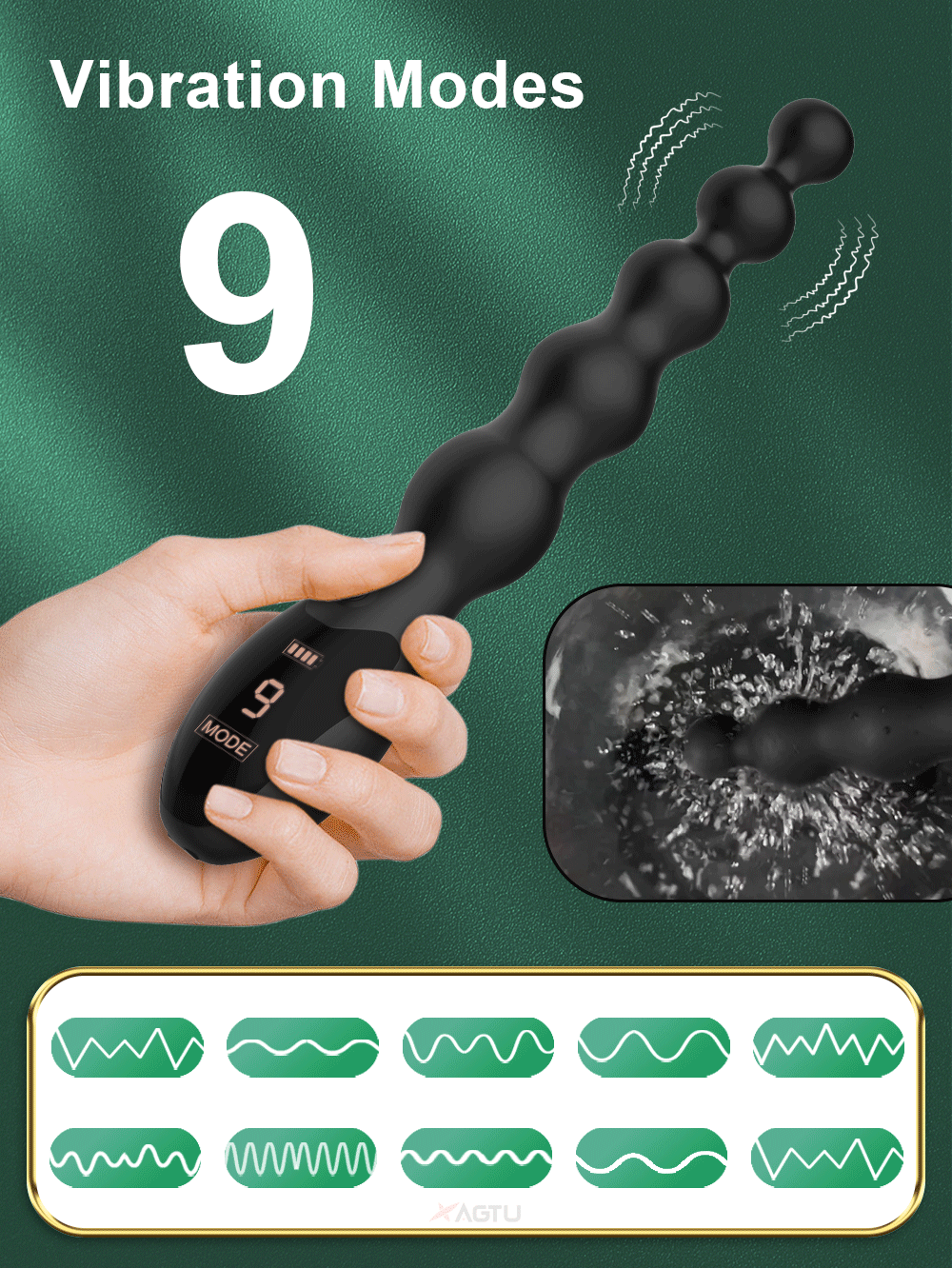 Que Rung Hậu Môn Máy Massage Tiền Liệt Màn Hình Led Chính Hãng
