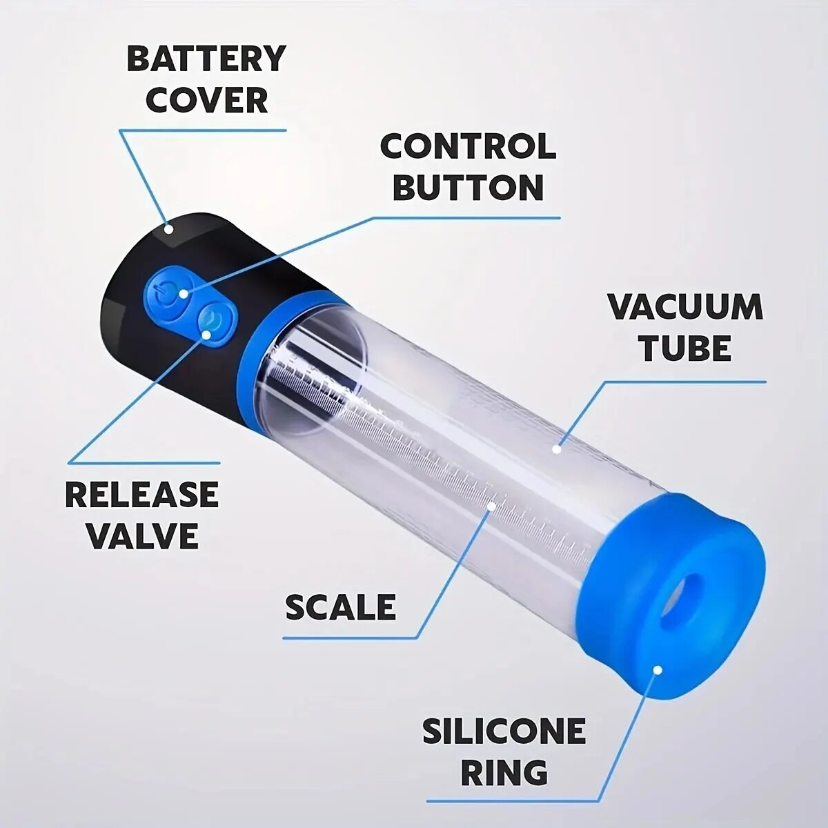 Máy tập tăng kích thước dương vật Men PowerUp tự động bơm hút chân không