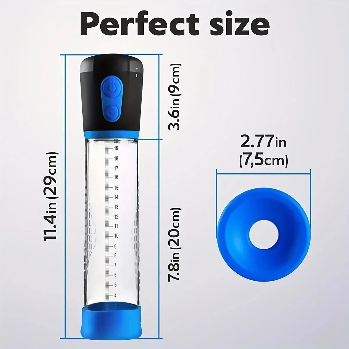 Máy tập tăng kích thước dương vật Men PowerUp tự động bơm hút chân không