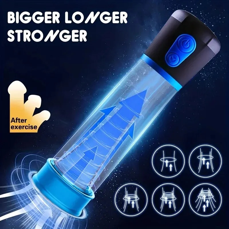 Máy tập tăng kích thước dương vật Men PowerUp tự động bơm hút chân không