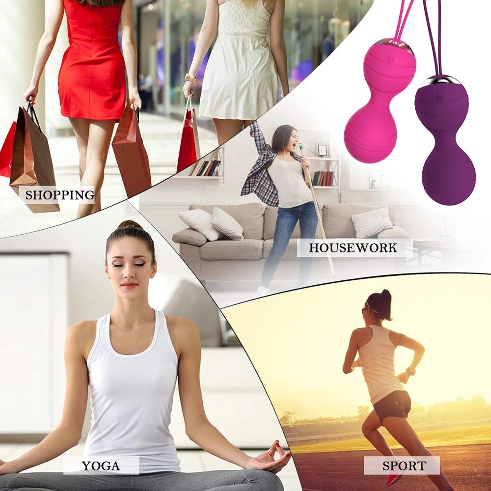 Bóng kegel se khít âm đạo điều khiển app trứng rung hồ lô cao cấp