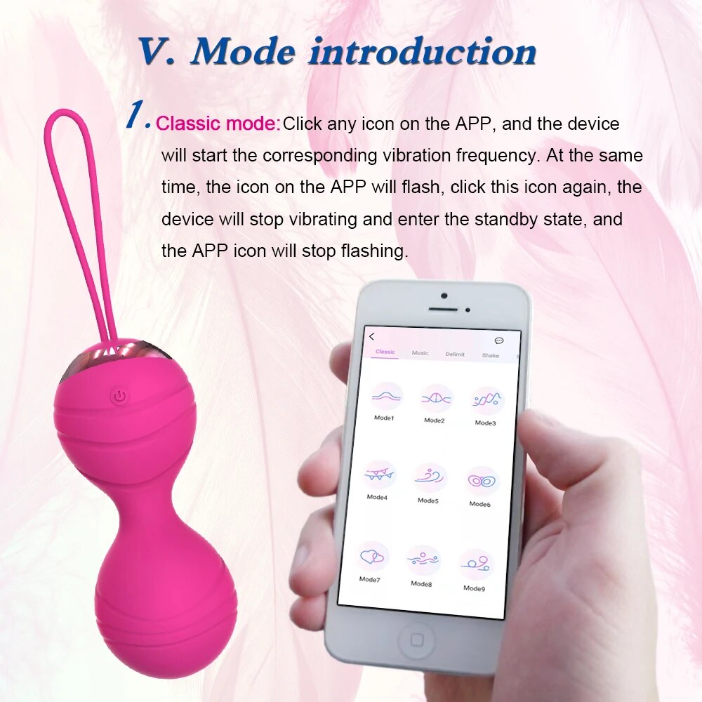 Bóng kegel se khít âm đạo điều khiển app trứng rung hồ lô cao cấp