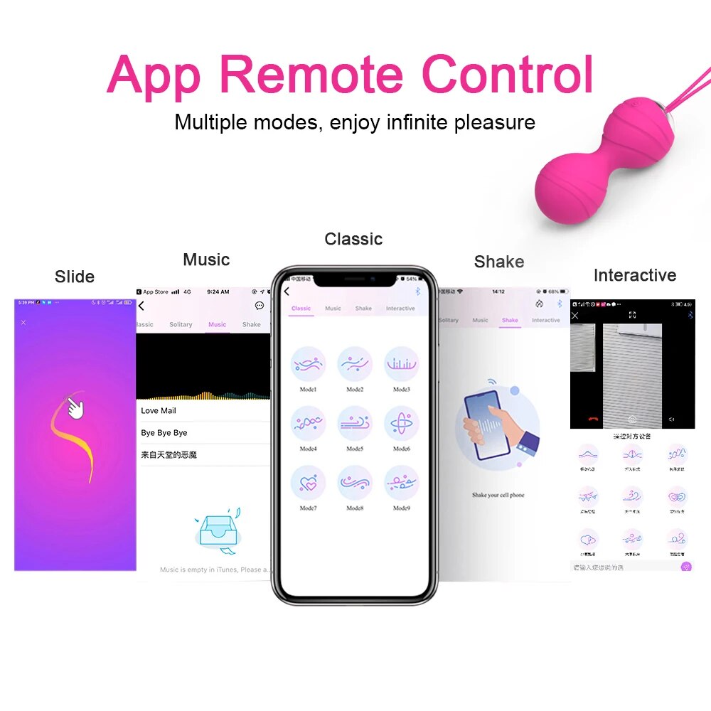 Bóng kegel se khít âm đạo điều khiển app trứng rung hồ lô cao cấp