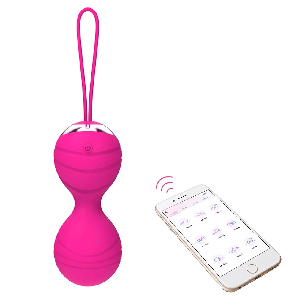 Bóng kegel se khít âm đạo điều khiển app trứng rung hồ lô cao cấp