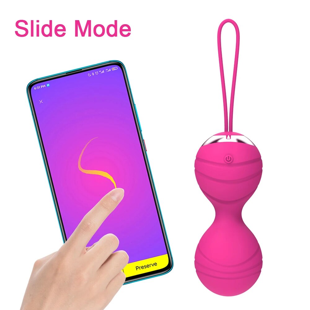 Bóng kegel se khít âm đạo điều khiển app trứng rung hồ lô cao cấp