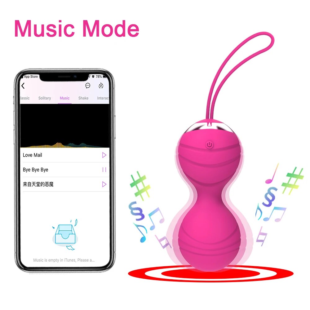 Bóng kegel se khít âm đạo điều khiển app trứng rung hồ lô cao cấp