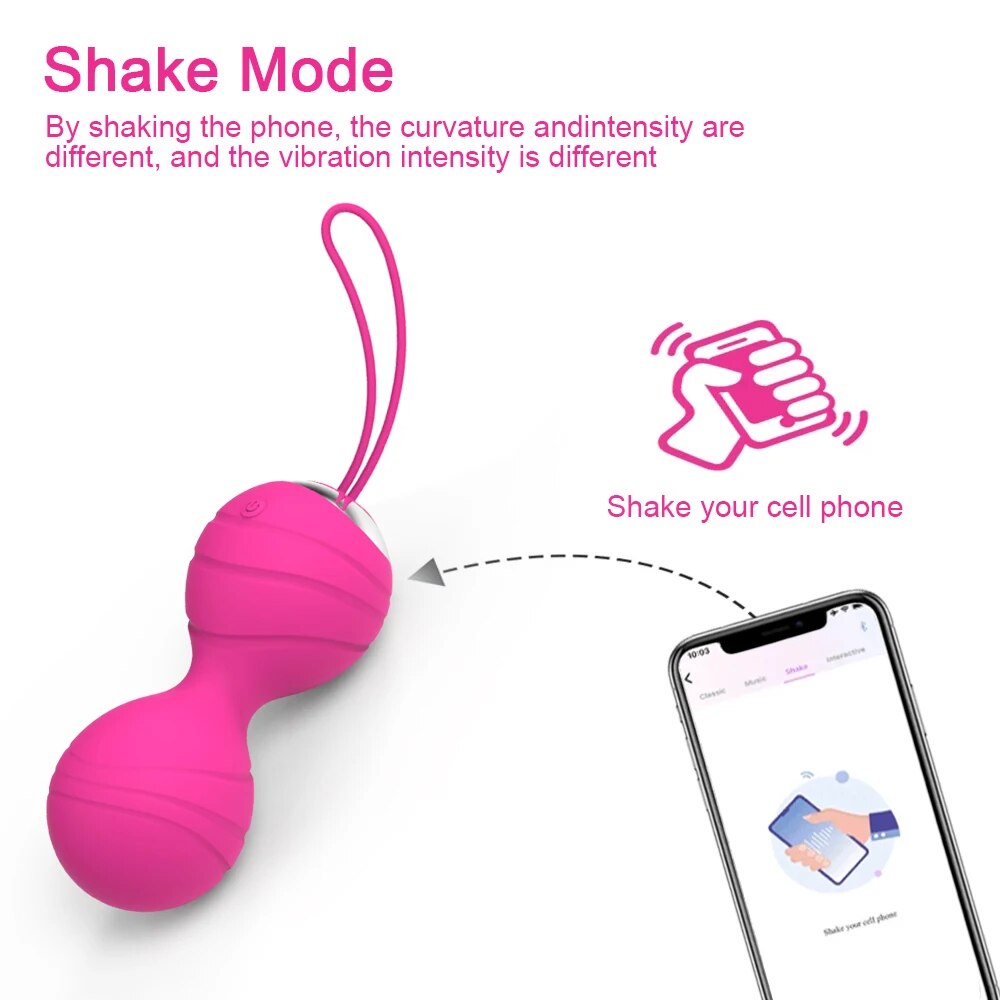 Bóng kegel se khít âm đạo điều khiển app trứng rung hồ lô cao cấp