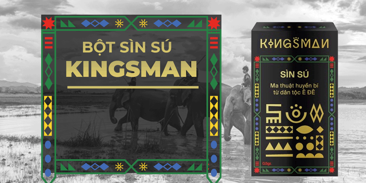 Bột sìn sú Kingsman chính hãng 0.5gr tăng khoái cảm kéo dài