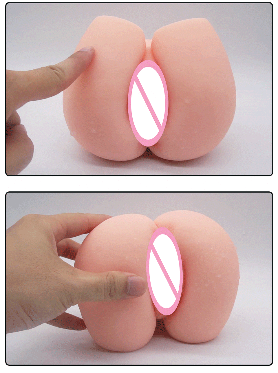 Búp bê tình dục phụ nữ toàn bộ, mông lớn 3D với âm đạo đa kênh, đồ chơi tình dục nam giới, ống tự sướng cho nam