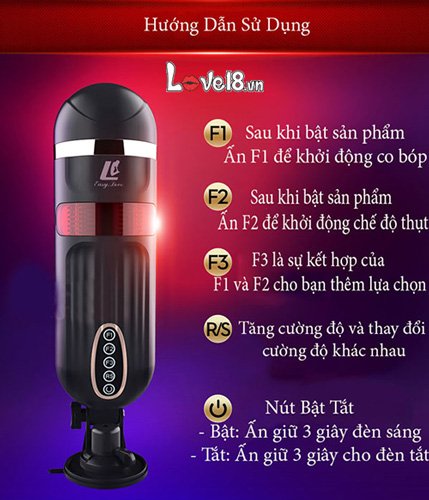 Máy Thủ Dâm Âm Đạo Giả FreeLander Cao Cấp Rung Thụt Đa Chức Năng